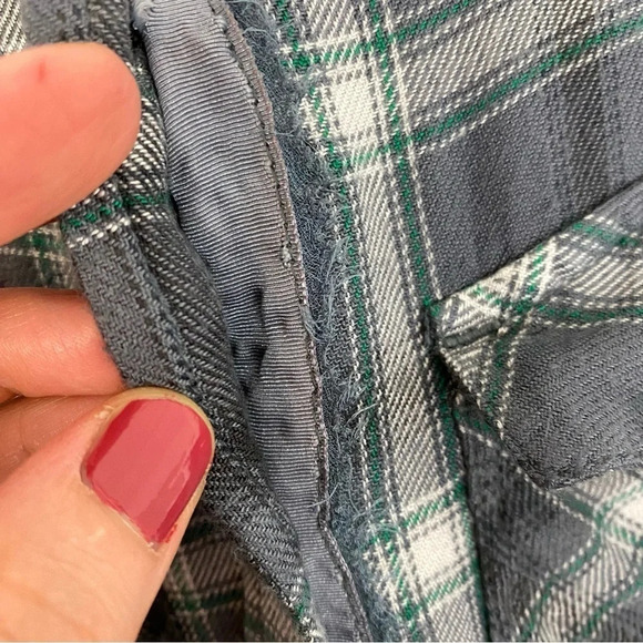 Zadig & Voltaire Drippy Flannel Plaid Shirt Womens Medium Plaid Talmi Carreaux - Picture 10 of 15
